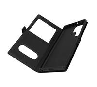 Housse pour Samsung Galaxy S22 Ultra avec Clapet Double Fenêtre Support Vidéo noir