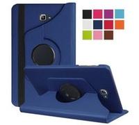 Housse Samsung Galaxy Tab A 10.1 2016 Wifi/4G (T580/T585/T580N) 10,1 pouces Cuir Style bleue navy rotative - Etui coque bleu de protection 360 degrés tablette SAMSUNG Galaxy Tab A6 SM-T580 10.1 - acce