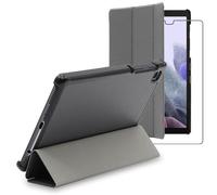 ebestStar - Coque pour Samsung Galaxy Tab A7 Lite 8.7 T220 T225, Etui Slim Cover, Housse PU Cuir Rabat Magnétique, Gris + Verre Trempé