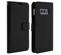 Housse Samsung S10e Étui Folio Portefeuille Fonction Support Vidéo - noir