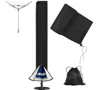 Housse Sechoir Parapluie - 420D Haute Qualité Housses pour Parasols de Jardin, Housse Étanche pour Séchoir à Linge d'Extérieur, Housses avec Fermeture Éclair pour Séchoir à Linge (165x16x16cm)