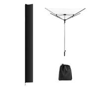 Housse Sechoir Parapluie Exterieur, Housse Seche Linge Parapluie pour Brabantia, 420D Oxford Housses de Protection Imperméable avec Fermeture Eclair pour Leifheit sèche-Linge Rotatif(168x16x16cm)