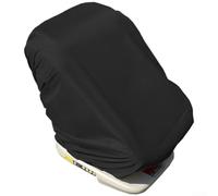 Housse Siège Auto Bébé Universelle Protection Chaleur | Structure 3D respirante, absorbe la sueur, sensation fraîche, idéal été, confort bébé(Black)