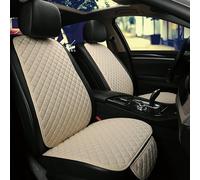 Housse Siège Auto pour Jeep Averger Renegade Patriot Freeman 2007-2025, Lin Premium Universelle Respirante Toutes Saisons, Protection Avant et Arrière pour Voiture SUV Camionnette, F/Beige