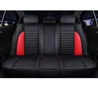 Housse Siège Cuir Voiture Pour Ford Pour Fiesta Mk7 Pour Fusion Pour Focus 3 Mk3 Pour Explorer 5 Pour Ranger Pour Taurus Pour Edge Pour Mondeo Nk4 Pour Kuga Ensembles Housses Siège Voiture(Noir rouge)