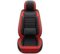 Housse Siege Protection Housses De Siège Voiture En Cuir Pour Megane 2 3 Sport Pour Scenic Pour Clio Pour Fluence Pour Kangoo Pour Kadjar Couverture Couvre Sieges(Rouge,A)