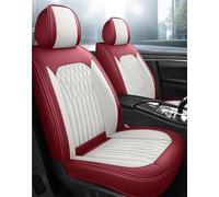 Housse Siège Universelle En Cuir PU Pour Mercedes Pour Benz W245 W246 W242 W247 B-Klasse B180 B200 B250 B250E Housses de siège auto(White Red)