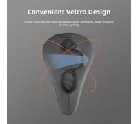 Housse Siège Vélo Absorption Chocs Protection | à mémoire de , soulage le stress, ultime, s'adapte au corps, matériau doux(Line Black)