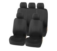 Housse siège Voiture Accessoires Intérieurs Universels pour Rio K2 pour Focus Et pour Peugeot 1/2/5/7 Voitures (Housse De Siège Compatible avec Airbag)(5 Seat-Black)