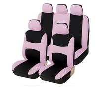 Housse siège Voiture Accessoires Intérieurs Universels pour Rio K2 pour Focus Et pour Peugeot 1/2/5/7 Voitures (Housse De Siège Compatible avec Airbag)(5 Seats-Pink)