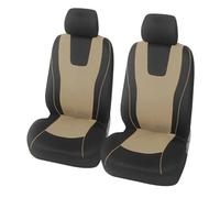Housse siège Voiture Accessoires Intérieurs Universels pour Rio K2 pour Focus Et pour Peugeot 1/2/5/7 Voitures (Housse De Siège Compatible avec Airbag)(2 Seats-Beige)