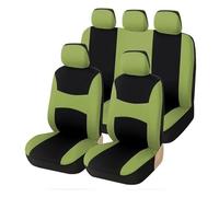 Housse siège Voiture Accessoires Intérieurs Universels pour Rio K2 pour Focus Et pour Peugeot 1/2/5/7 Voitures (Housse De Siège Compatible avec Airbag)(5 Seats-Green)