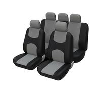Housse siège Voiture Accessoires Intérieurs Universels pour Rio K2 pour Focus Et pour Peugeot 1/2/5/7 Voitures (Housse De Siège Compatible avec Airbag)(Gris)