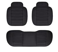 Housse Siège Voiture Coussin Cuir Pu Pour Vw Pour Polo Pour Atlas Pour Jetta Pour Bora Pour Eos Pour Sharan Pour Variante Pour Coccinelle Pour Scirocco Voiture Housse Siège(Black 5 Seat)