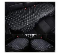 Housse Siège Voiture Cuir Coussin Avant Arrière pour BMW pour M3 E30 pour E90 E93 pour M4 F82 F83 pour M6 X1 Tapis Protection Ensembles Housses Siège Voiture(Black White 3pc)