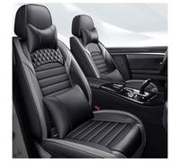 Housse SièGe Voiture Ensemble Complet en Cuir pour Nissan Tiida C11 2004-2026, Coussins SièGes Avant ArrièRe Housse Protection IntéRieurs Imperméable Accessoires,E/Black-Grey-Deluxe Edition