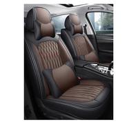 Housse Siège Voiture Housse De Siège Auto Universelle En Cuir PU Pour BMW Série 5 F10 F11 G30 G31 E39 E60 E61 F07 F18 G38 Accessoires Intérieurs Housse Voiture Siege(Black Coffee+cushion)