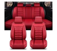 Housse SièGe Voiture Housse De Siège Auto Universelle pour Jaguar X-Type XE XJ XK, Accessoires D'intérieur Auto Respirable Convient(Red A)