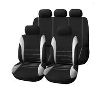 Housse Siège Voiture Housse De Siège De Voiture Décorative Protection Pour Peugeot 206 207 2008 407 307 308(Full Set -Gray)
