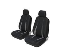 Housse Siège Voiture Housses De Siège De Voiture 5 Places Universelles Complètes Arrière Pour Camion SUV Pour Nissan Pour Pulsar(2 piece Gray Covers)