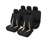 Housse Siège Voiture Housses De Siège De Voiture 5 Places Universelles Complètes Arrière Pour Camion SUV Pour Nissan Pour Pulsar(Beige full set)