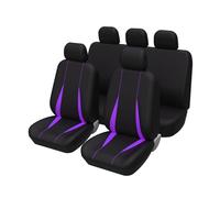 Housse Siège Voiture Housses De Siège De Voiture 5 Places Universelles Complètes Arrière Pour Camion SUV Pour Nissan Pour Pulsar(Purple full set)