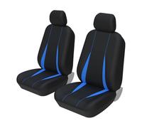 Housse Siège Voiture Housses De Siège De Voiture 5 Places Universelles Complètes Arrière Pour Camion SUV Pour Nissan Pour Pulsar(2 piece BLUE covers)