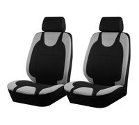 Housse Siège Voiture Housses Siège Universelles En Polyester Respirant Ensemble Complet, Compatibles Avec La Plupart Des Voitures, SUV Et Camions Housses Siège Auto(Gray 2 PCS)