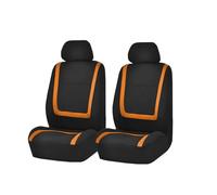 Housse Siège Voiture Housses Siège Voiture Pour VW Pour Golf Pour Amarok Pour Canyon Pour Aventura Pour Atlas Pour Beetle Pour Jetta Pour Bora Pour Polo(2Seats-Orange)