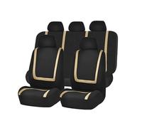 Housse Siège Voiture Housses Siège Voiture Pour VW Pour Golf Pour Amarok Pour Canyon Pour Aventura Pour Atlas Pour Beetle Pour Jetta Pour Bora Pour Polo(5Seats-Beige)