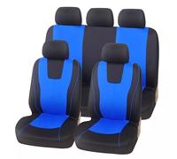 Housse Siège Voiture pour Audi Q5 2009-2021, 4 Saisons Imperméable Antidérapante, Housse de Siège Auto Avant et Arrière Respirant Accessoires,E Blue