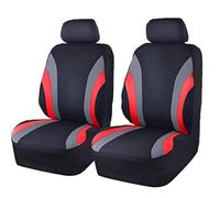 Housse Siege Voiture pour BMW X3M F97 / X4M F98 / X5M E70 F85 G05 / XM G09, Universel Avant Siège Confortable Antidérapant Protection Housses de Siège,A Red
