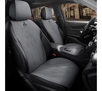 Housse Siège Voiture pour Mitsubishi Outlander PHEV 2013-2023 2024 2025 GK,Ensemble de Housses de Siège Auto avec Logo,Couvre Siège Avant et Arrière Respirant,Protection Siège Compatible Airbag