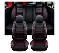 Housse Siege Voiture pour Nissan Qashqai e-POWER (2023-2025), Coussin en Cuir De Première Imperméable Et Résistant À l'usure, Housses Siege Avant Arrière Auto Protection Accessoire(Black Red)