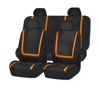 Housse Siège Voiture Pour OPEL Pour Corsa Pour Adam Pour Insignia Pour Zafira Housses De Sièges Auto En Tissu Pièces Détachées Pour Coussins Housses Siège Auto(9Pcs Orange)