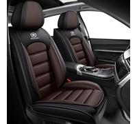 Housse Siege Voiture Universel pour BMW F10 E36 E39 E30 X3 E83 E90 E60, Cuir PU Imperméable Respirant,Résistant À l'usure，Cadeau d'anniversaire(Black Coffee)