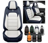Housse Siege Voiture Universel pour Ford Tourneo Connect/Grand V408/Tourneo Courier B460, Couvre Siege Voiture, Coussin en Cuir De Première Qualité Imperméable,Sac de Rangement(Blue White)