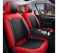 Housse Siege Voiture Universel pour Honda CR-V CRV 1998-2021/Accord EX 1997-2019, C, Couvre Siege Voiture, Nouveau Cuir Résistant à l'usure Imperméable Mousse de Résilience(Red Black)