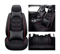 Housse Siege Voiture Universel pour Mercedes/AMG GLC 200 220 260 300 2015-2025, Cuir PU Imperméable Respirable Résistant À l'usure,Confortable(Black Red)