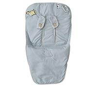 Housse Sila bébé universelle + couvre harnais, hypothermique, respirant, hypoallergénique et hyperdoux, tissu arrière 3D, rabat caoutchouté supérieur (Beach)