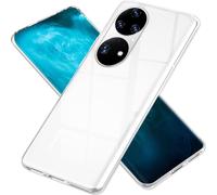 Housse silicone claire pour Huawei P50 Pro, Transparent Anti-Jaune Transparent Crystal Clear Case, Robuste étui silicone pour téléphone portable