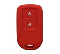 Housse Silicone Coque de n Silicone pour e Voiture pour Honda Fit GP5 Shuttle GP8 Jade VEZEL City Civic Jazz BRV Porte-clés de télécommande-Red