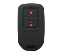 Housse Silicone Coque de n Silicone pour e Voiture pour Honda Fit GP5 Shuttle GP8 Jade VEZEL City Civic Jazz BRV Porte-clés de télécommande-Black with Red