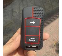 Housse Silicone Coque de n Silicone pour e Voiture pour Panamera pour Cayenne GTS Carrera GT3 Porte-clés de télécommande-2BTN Black New