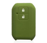 Housse Silicone Coque de n Silicone pour e Voiture pour Suzuki Swift 2019 Porte-clés de télécommande-ArmyGreen