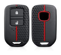 Housse Silicone Coque de n Silicone pour e Voiture pour Honda Fit GP5 Shuttle GP8 Jade VEZEL City Civic Jazz BRV Porte-clés de télécommande-New Black 1pc