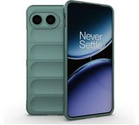 Housse Silicone Liquide Verte Pour Oneplus Nord 4 5g - Coque 360° Antichoc Avec Doublure Microfibre, Revêtement Anti-Germes, Bords Surélevés, Compatible Charge Sans Fil & Nfc