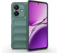 Housse Silicone Liquide Verte Pour Oppo A40/A40m/A3/A3x - Protection 360° Antichoc, Doublure Microfibre, Revêtement Anti¿Germes, Découpes Précises, Compatible Charge Sans Fil Et Nfc