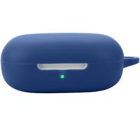 Housse Silicone Slim Et Antichoc Pour Shokz Openfit Air - Étui De Transport Bleu Marine Avec Attache Porte-Clés, Résistant Aux Rayures Et Compatible Charge Sans Fil