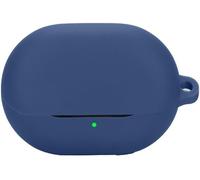 Housse Slim En Silicone Antichoc Pour Soundpeats Air5 Pro ¿ Protection Résistante Aux Rayures, Attache Cordon, Compatible Charge Sans Fil ¿ Bleu Marine